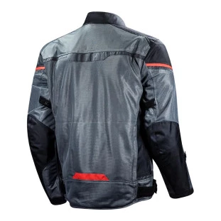 Jaqueta LS2 Riva - Cinza/Vermelho (Ventilada)