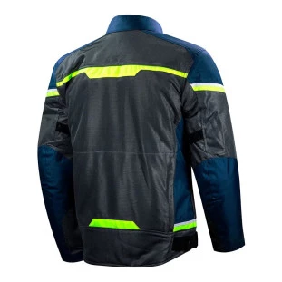 Jaqueta LS2 Riva - Cinza/Amarelo - Ventilada - Masculino - Poliéster - Impermeável 