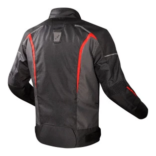 Jaqueta LS2 Sepang - Preto/Cinza/Vermelho - Masculino - Impermeável - Termico - Protetor