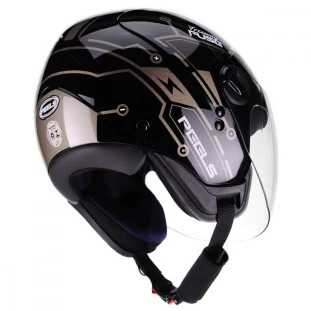 Capacete Peels Freeway Fuse - Preto/Bege