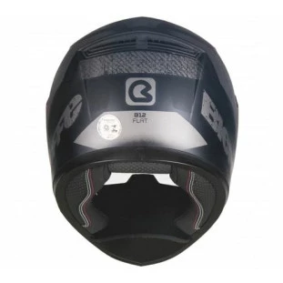 Capacete Bieffe B-12 Flat - Preto Fosco Grafite  - Masculino - Feminino - Fechado - Integral 