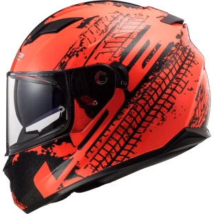 Capacete LS2 FF320 Stream Lava - Laranja/Preto - Masculino - Feminino - Óculos interno