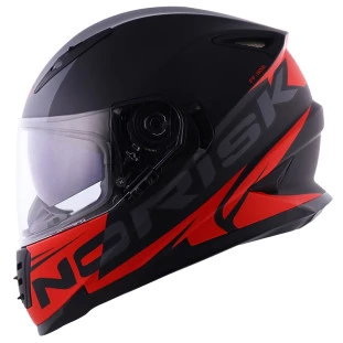 Capacete Norisk FF302 Manty - Preto/Vermelho