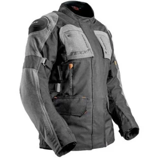 Jaqueta Texx Armor - Preto/Cinza/Laranja - Masculino - Impermeável - Bolsos Impermeável