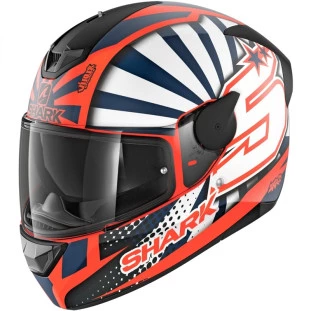 Capacete Shark D-Skwal 2 Johann Zarco - Laranja/Branco/Azul