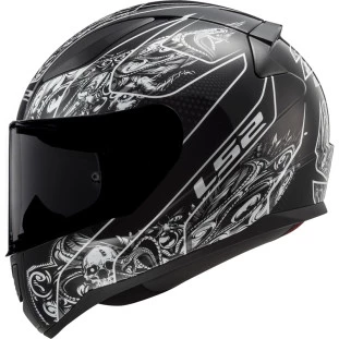 Capacete LS2 FF353 Rapid Crypt - Preto/Branco - Masculino - Feminino