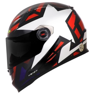 Capacete Ls2 Starwar FF358 Branco/Vermelho - Masculino - Feminino 