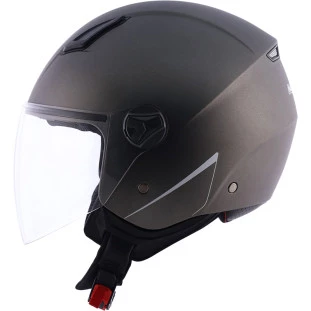 Capacete Norisk Orion Monocolor (Aberto) Titânio Fosco - Para Moto Masculino e Feminino - Unisex