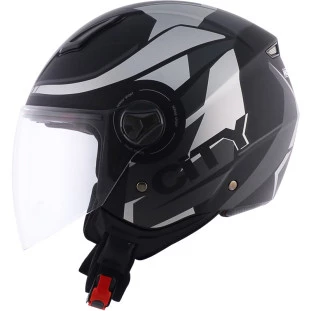 Capacete Norisk Orion City (Aberto) - Preto/Prata Fosco - Para Moto Masculino e Feminino - Unisex - Motoboy