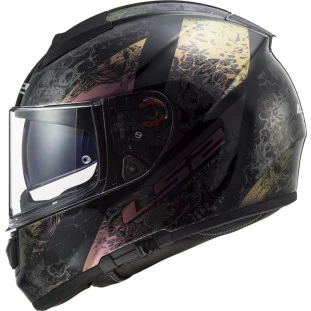 Capacete LS2 Vector FF397 Swipe Rainbow - Preto