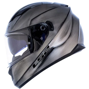 Capacete LS2 FF320 Stream Jeans - Titanium Brilho - Masculino - Feminino - Óculos interno