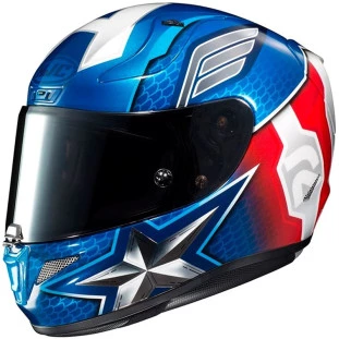 Capacete HJC RPHA 11 Capitão América  - Azul  - Masculino - Feminino - Suporte pinlock