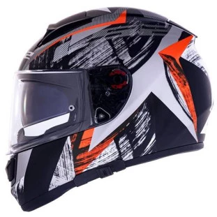 Capacete LS2 Vector Evo FF397 Scratch Preto/Vermelho