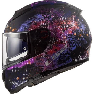 Capacete LS2 Vector Evo FF397 Cosmos - Preto  - Masculino - Feminino - Óculos interno 