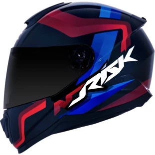 Capacete Norisk Razor Void Preto/Vermelho/Azul  - Para Moto Masculino e Feminino - Unisex
