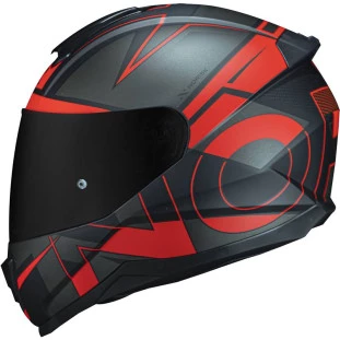 Capacete Norisk Razor Axial - Preto/Vermelho Fosco  - Para Moto Masculino e Feminino - Unisex
