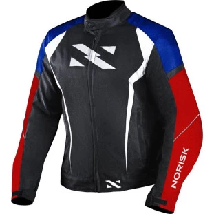 Jaqueta Norisk NR-01 - Preto/Azul/Vermelho