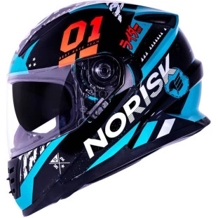 Capacete Norisk FF302 Soul Tokyo - Preto/Branco/Verde