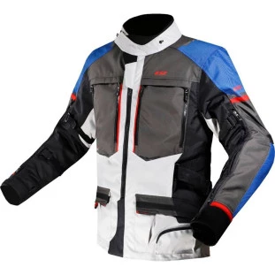 Jaqueta Ls2 Norway Cinza/Azul - Masculino - Impermeável - Termico - Motoqueiro - Motociclista 