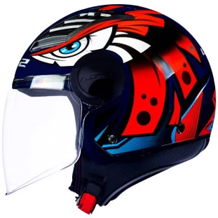 Capacete LS2 Airflow OF562 Tribal Aberto - Laranja/Azul - Masculino - Feminino - Aberto
