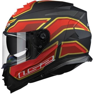 Capacete LS2 Storm FF800 Foggy - Preto/Vermelho Fosco