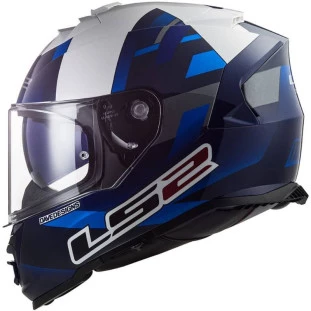 Capacete LS2 Storm FF800 John Mcphee - Azul/Branco 