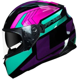 Capacete LS2 FF320 Stream Exo - Preto/Azul/Rosa 60/L