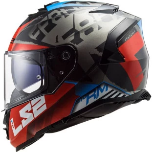 Capacete LS2 Storm FF800 Sprinter - Preto/Vermelho 