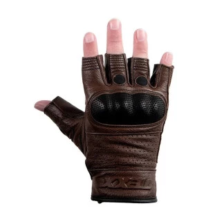 Luva Texx Liberty Meio Dedo - Marrom