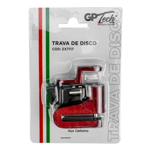 Trava de Disco GP TECH - ZX7117 Pequeno (vermelho)