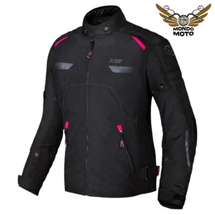 Jaqueta X11 Veler Feminina Preta/Rosa (100% Impermeável) - Motoqueiro - Motociclista - Motos - Mulher