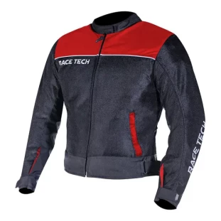 Jaqueta Race Tech Fast Ventilada - Preto/Vermelho