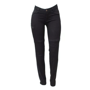 Calça Feminina Slim Hlx Preta - Com Proteção - Motociclista - Motoqueiro - Mulher 