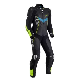 Macação Texx 1 Peças Pista - Preto/Azul/Verde 52