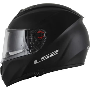 Capacete LS2 Vector FF397 Mono - Preto Fosco  - Masculino - Feminino - Óculos interno - Tri-composto