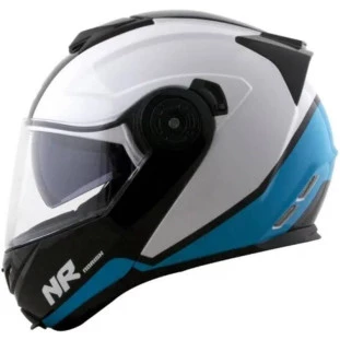 Capacete Norisk Route FF345 Chance - Branco/Azul/Preto