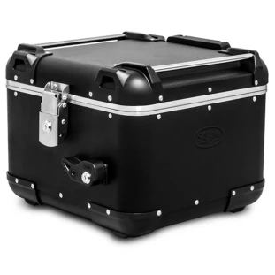 Baú Superior 43L Ushuaia Bruto - Alumínio Preto