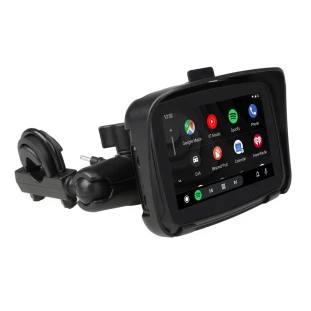 GPS EVKEY portátil para motocicletas IP67 Resistente a água Moto BT Touch Screen Display, navegação GPS Android Auto, 5"
