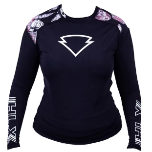 Camiseta Hlx Manga Longa 2 Pele Moving (Detalhe Caveira Rosa) - Preto 