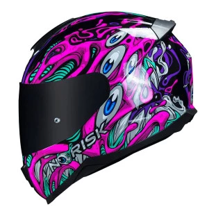 Capacete Norisk Razor Parasite - Rosa- Para Moto Masculino e Feminino - Unisex