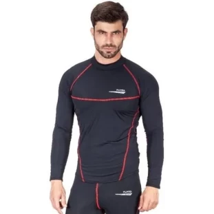 Camiseta Segunda Pele Tutto Moto Fluor - Vermelha 