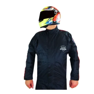  Capa de Chuva Force Nylon New Confort - Preto/Vermelho