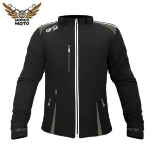 Jaqueta Gp Tech Soft Casual Feminina (Semi-Impermeável) - Preto/Cinza - Feminina - Impermeável - Mulher - Motociclista - Motoqueira