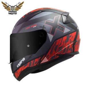 Capacete LS2 FF353 Rapid Xtreet - Preto/Vermelho