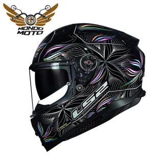 Capacete LS2 FF811 Vector 2 Tropical Preto/Branco