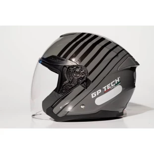 Capacete GP Tech Aberto OF669 Range Titanium Cinza