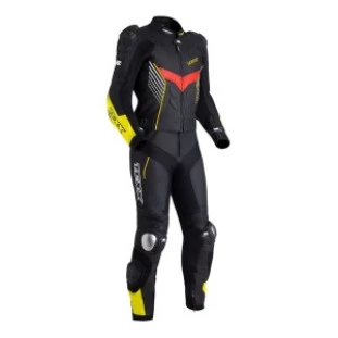 Macacao Texx 2 Peças Pista - Preto/Amarelo/Vermelho 54