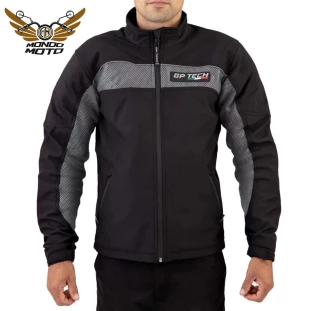 Jaqueta Wind Preta-Cinza - Para Motoqueiros