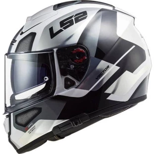 Capacete LS2 Vector Evo FF397 Automat Branco/Titanio