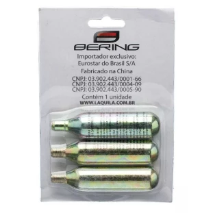 Kit conserto de Pneu Bering (REFIL 03 GARRAFAS DE CO2 16G)